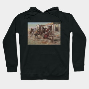 In Without Knocking by Charles Marion Russell Hoodie